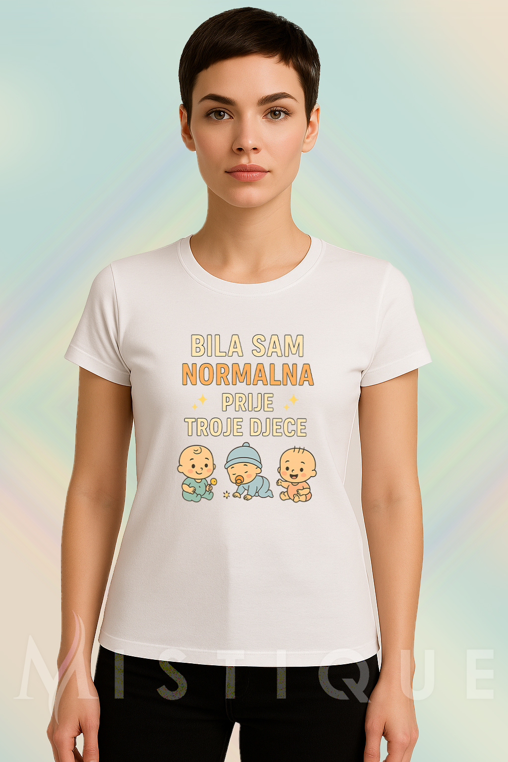 Majica "Bila sam normalna prije troje djece" – smiješna majica za mame