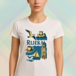 Majica Rijeka s minimalističkim printom grada – galeb, barkica, kava, gradska ura | #Mistique #MistiqueStyle