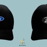 Crna šilterica Ford s modernim i retro logom