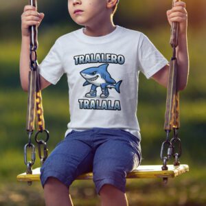 Dječja majica Tralalero Tralala s morskim psom