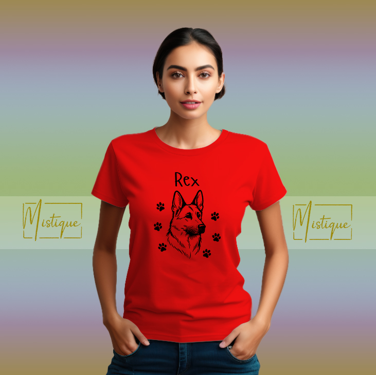 Majica njemački ovčar – print s imenom po želji