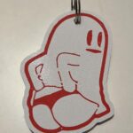 3D privjesak duh – smiješni privjesak za ključeve od PLA materijala