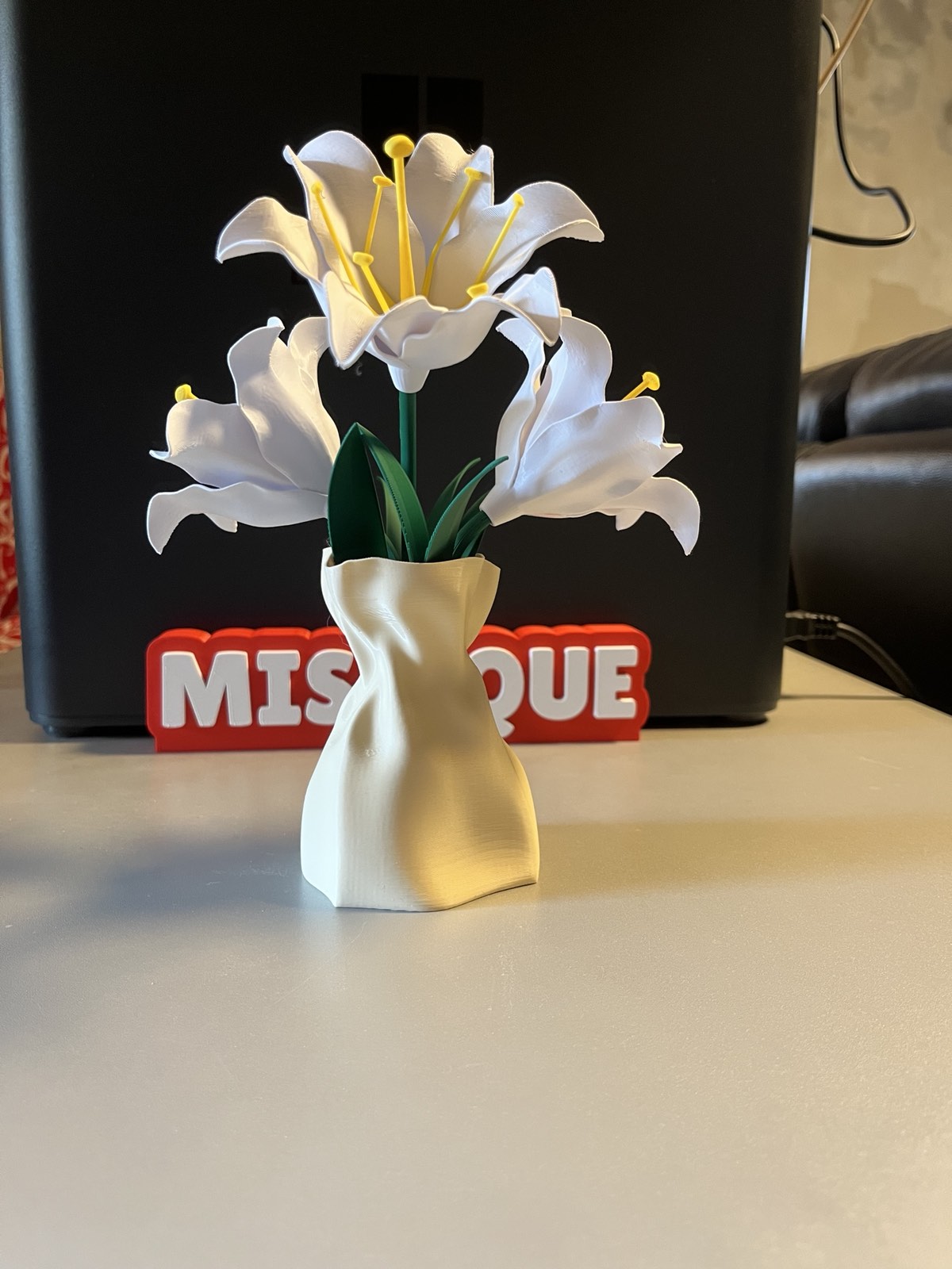 3D print ljiljan u vazi dekoracija za dom