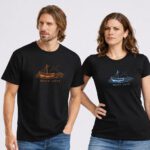 Majica More zove s ilustracijom barke, valova i sunca