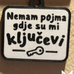 Nemam pojma gdje su mi ključevi 3D privjesak